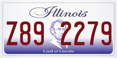 IL license plate Z892279