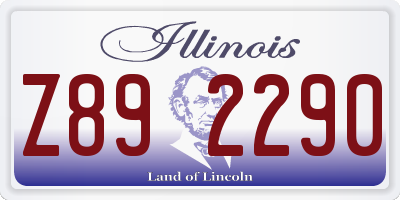 IL license plate Z892290