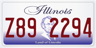 IL license plate Z892294