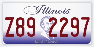 IL license plate Z892297