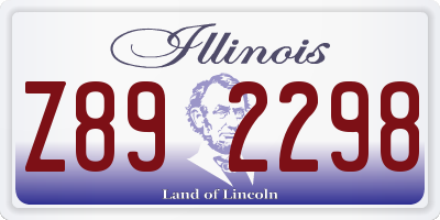 IL license plate Z892298