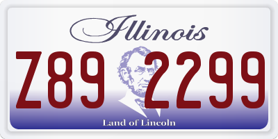 IL license plate Z892299