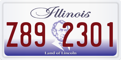 IL license plate Z892301