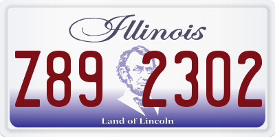 IL license plate Z892302