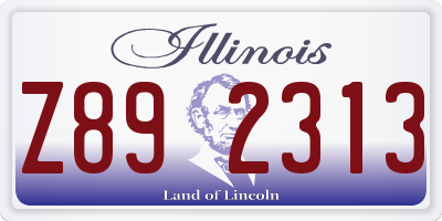 IL license plate Z892313