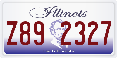 IL license plate Z892327