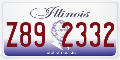 IL license plate Z892332