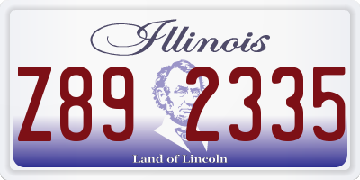 IL license plate Z892335