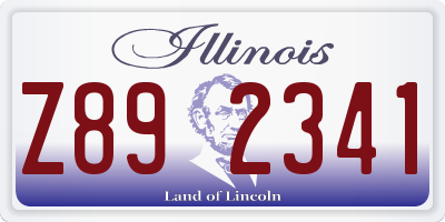 IL license plate Z892341