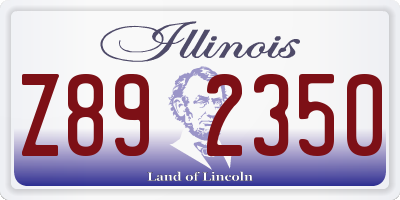 IL license plate Z892350