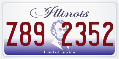IL license plate Z892352