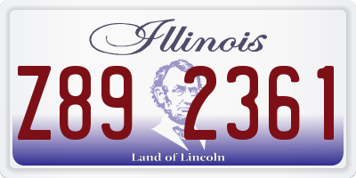 IL license plate Z892361