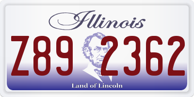 IL license plate Z892362