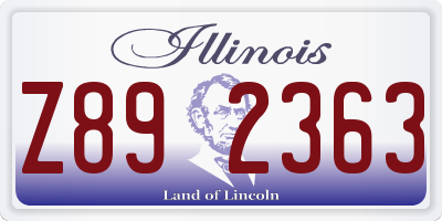 IL license plate Z892363