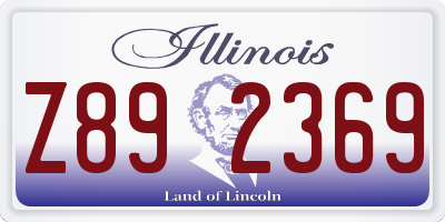 IL license plate Z892369