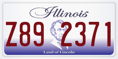 IL license plate Z892371