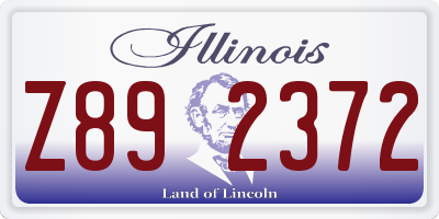 IL license plate Z892372