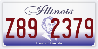 IL license plate Z892379