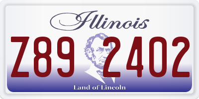 IL license plate Z892402