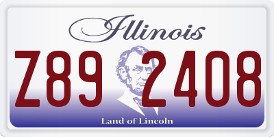 IL license plate Z892408