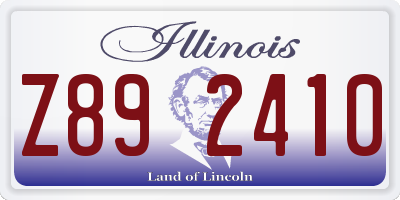 IL license plate Z892410