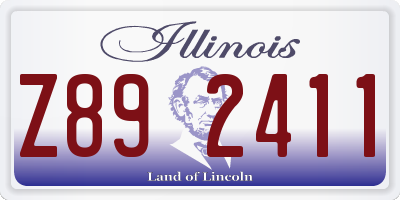 IL license plate Z892411