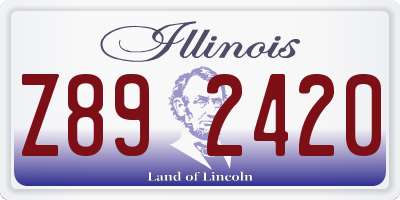 IL license plate Z892420