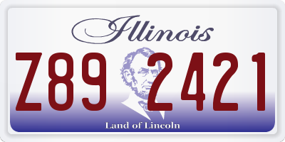 IL license plate Z892421