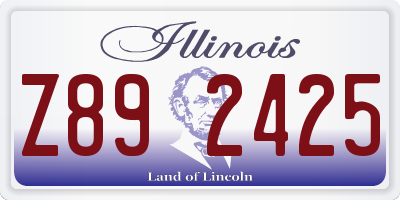 IL license plate Z892425