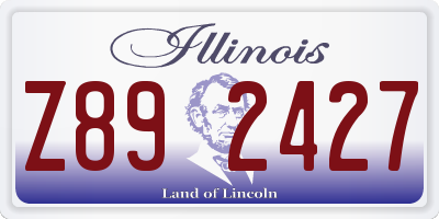 IL license plate Z892427