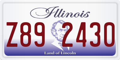IL license plate Z892430