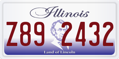 IL license plate Z892432