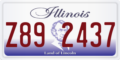 IL license plate Z892437