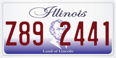 IL license plate Z892441