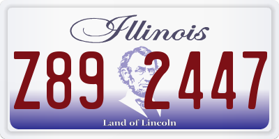 IL license plate Z892447