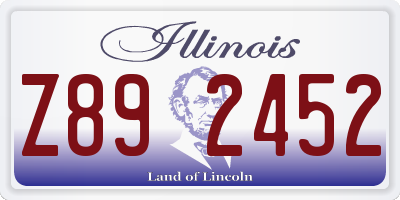 IL license plate Z892452