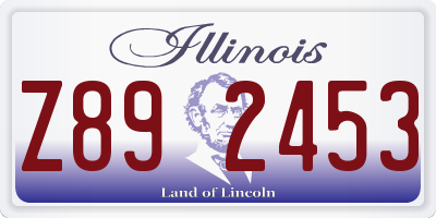 IL license plate Z892453
