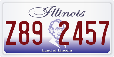 IL license plate Z892457