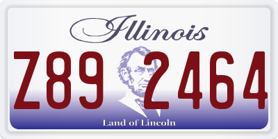 IL license plate Z892464