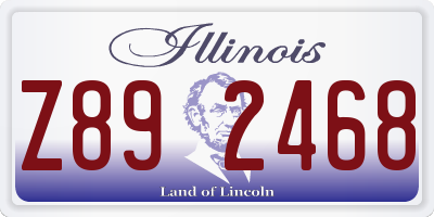 IL license plate Z892468