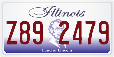 IL license plate Z892479