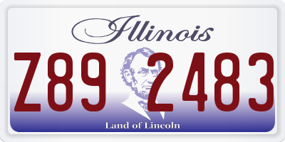 IL license plate Z892483