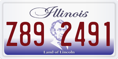 IL license plate Z892491