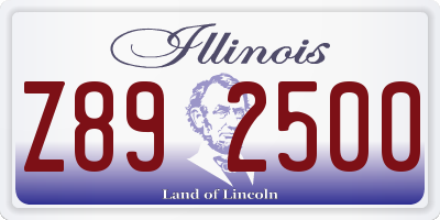 IL license plate Z892500