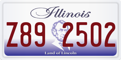 IL license plate Z892502
