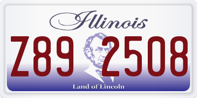 IL license plate Z892508