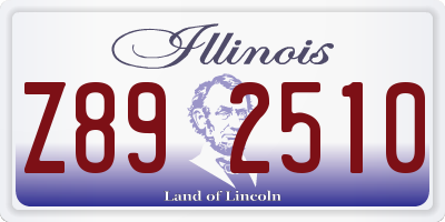 IL license plate Z892510