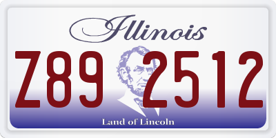 IL license plate Z892512