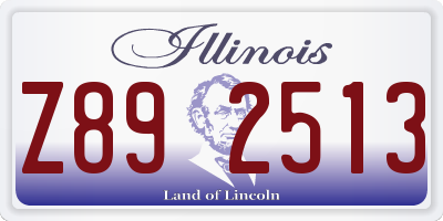 IL license plate Z892513