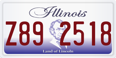 IL license plate Z892518